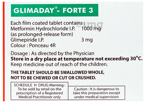 Glimaday-Forte 3 Tablet PR image