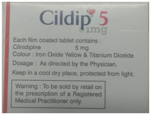 Cildip 5 Tablet image