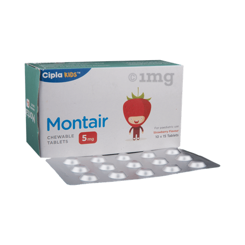 montair 5mg chewable tablet strawberry
