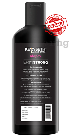 Keya Seth Aromatherapy Alopex Long n Strong Hair Oil: Buy bottle of 100 ml  Oil at best price in India | 1mg
