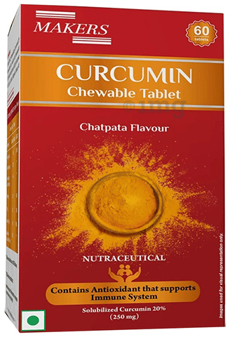 Makers Chatpata Curcumin Chewable Tablet image Makers Chatpata Curcumin Chewable Tablet image