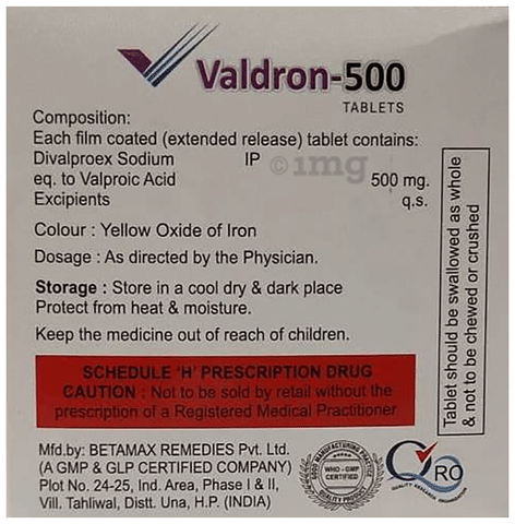 Valdron 500 Tablet ER image