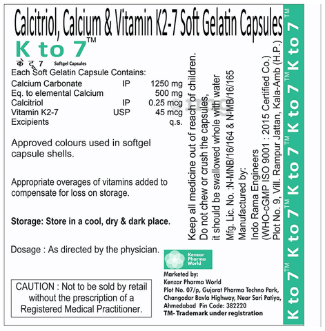 K to 7 Softgel Capsule image