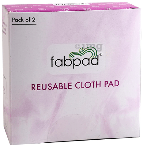Fabpad Reusable Cloth Pads Maxi Off White: Buy box of 2.0 pads at best  price in India