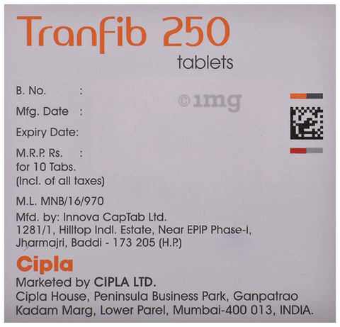 Tranfib 250mg Tablet image