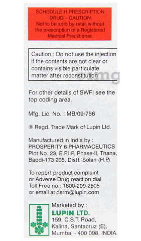 Tazar 2.25 G Injection image