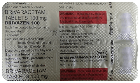 Brivazen 100 Tablet image Brivazen 100 Tablet image