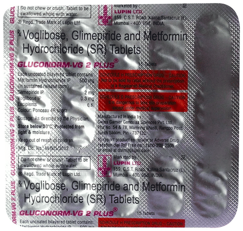 Gluconorm-VG 2 Plus Tablet SR image