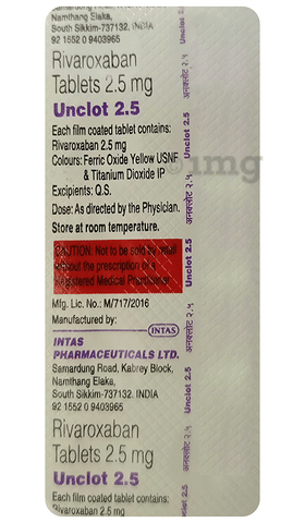 Unclot 2.5 Tablet image Unclot 2.5 Tablet image