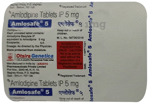 Amlosafe 5 shop mg