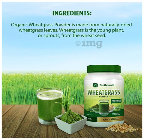 Dwibhashi Wheatgrass Powder Gluten Free Buy bottle of 100.0 gm Powder at best price in India 1mg