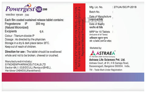 Powergest SR 200 Tablet image