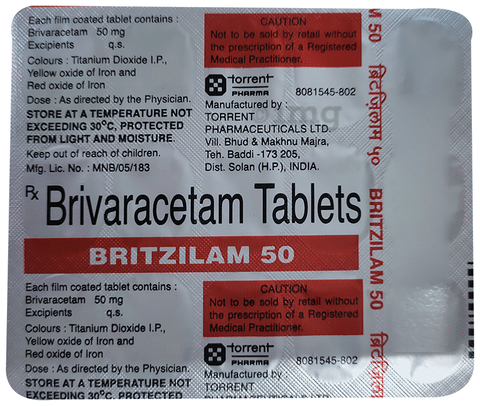 Britzilam 50 Tablet image Britzilam 50 Tablet image