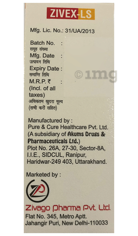 Zivex-LS Syrup Zivex-LS Syrup