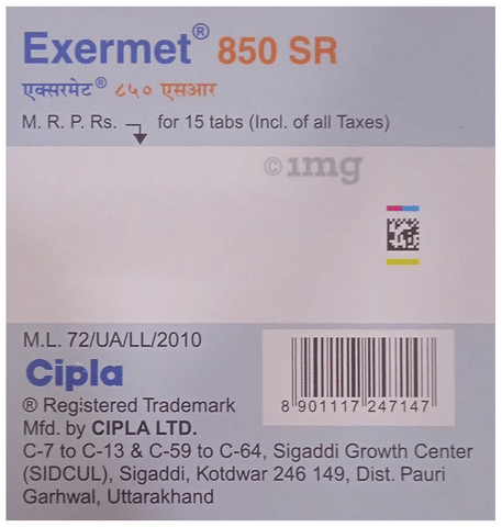 Exermet 850 SR Tablet image