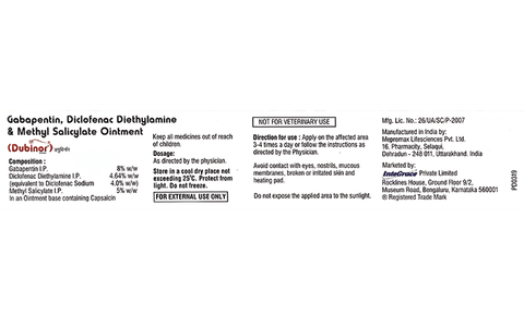 Dubinor Ointment image