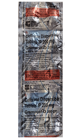 Gramocef-O 200mg Tablet DT