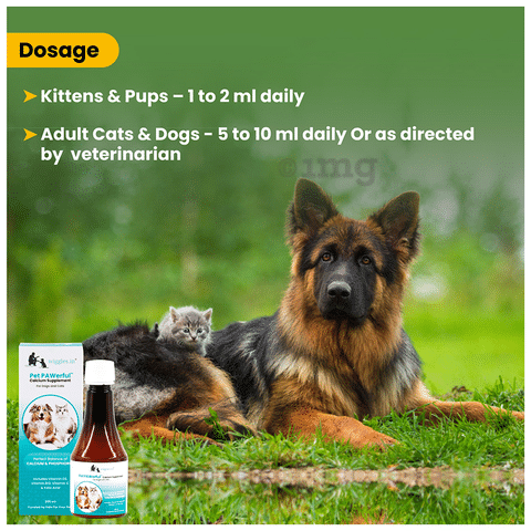 Wiggles Pet PAWerful Calcium Supplement for Dogs and Puppies Buy bottle of 200.0 ml Syrup at best price in India 1mg