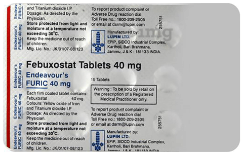 Furic 40mg Tablet