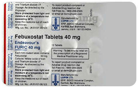 Furic 40mg Tablet image