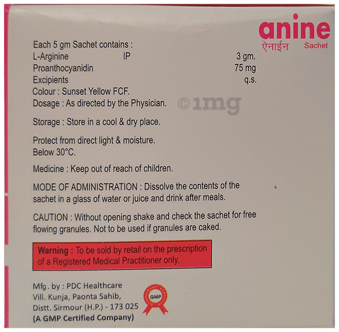 Anine Sachet Orange Sugar Free