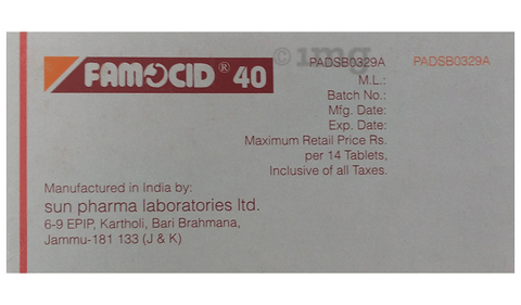 Famocid 40 Tablet image