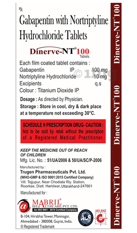 Dinerve-NT 100 Tablet image Dinerve-NT 100 Tablet image