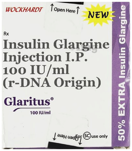 Glaritus 100IU/ml Injection 3ml image Glaritus 100IU/ml Injection 3ml image