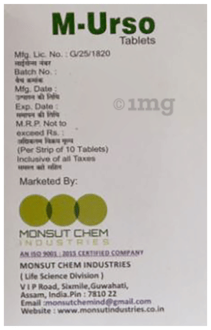 M Urso 300mg Tablet image M Urso 300mg Tablet image