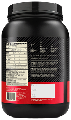 Optimum Nutrition - 100% Whey Gold Standard 1lb/454g - 15 serving bag -  Supplement Outlet