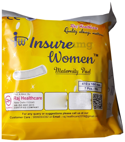 Insure Women Maternity Pad With Sap: Buy packet of 7.0 pads at
