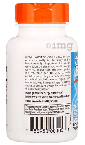 Doctor's Best Acetyl-L-Carnitine with Biosint 500mg Veggie ...