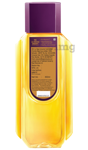 Bajaj Almond Drops Hair Oil: Buy bottle of 650 ml Oil at best price in  India | 1mg