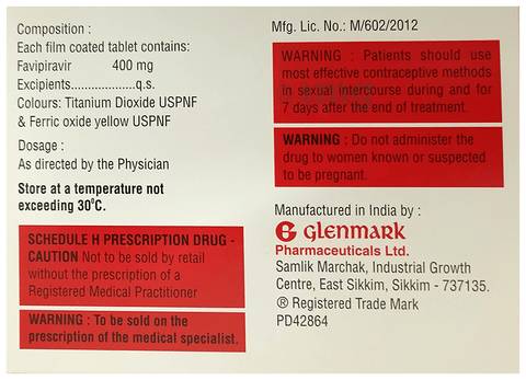 Fabiflu 400 Tablet image