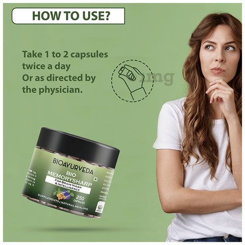 Bioayurveda Bio Memorysharp Capsule image Bioayurveda Bio Memorysharp Capsule image