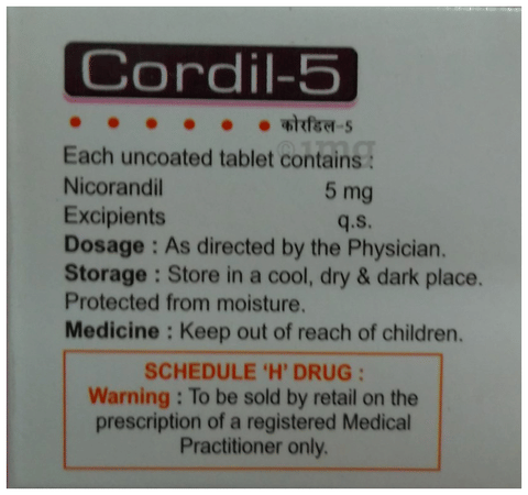 Cordil 5 Tablet image Cordil 5 Tablet image