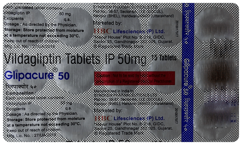 Glipacure 50mg Tablet image Glipacure 50mg Tablet image