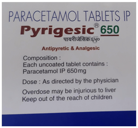 Pyrigesic 650 Tablet image
