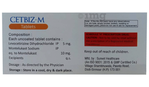 Cetbiz-M Tablet image