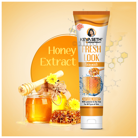 Keya Seth Aromatherapy Fresh Look Face Wash Natural Honey with