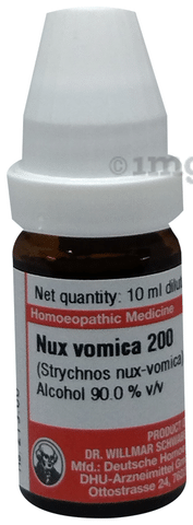 Dr Willmar Schwabe Germany Nux Vomica Dilution 0 Buy Bottle Of 10 Ml Dilution At Best Price In India 1mg
