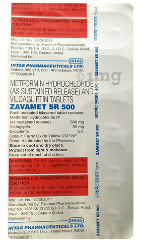 Zavamet SR 500 Tablet image