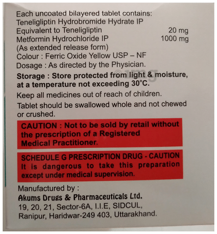 Morglin-M 1000 Tablet ER