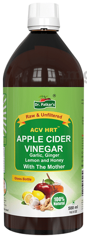 Dr. Patkar s Apple Cider Vinegar with Garlic Ginger Lemon and Honey Raw Unfiltered for Weight loss Buy bottle of 500.0 ml Syrup at best price in India 1mg