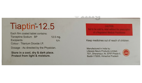 Tiaptin 12.5mg Tablet image