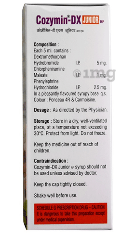 Cozymin-DX Junior RF Syrup image