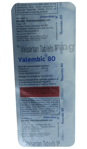 Valembic 80mg Tablet image