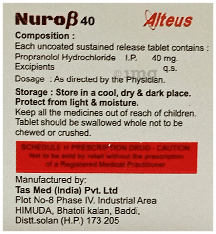 Nuro Beta 40 Tablet SR image Nuro Beta 40 Tablet SR image