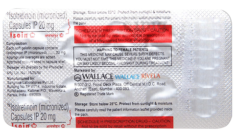 Isoin 20 Capsule image