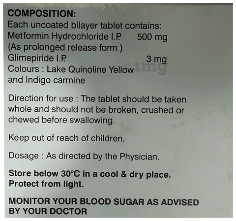 GlUcOnorm-G 3 Tablet PR image GlUcOnorm-G 3 Tablet PR image